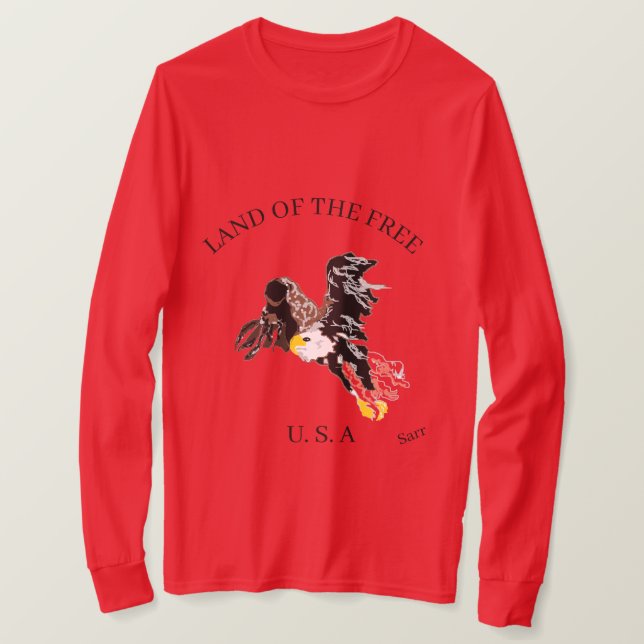 Camiseta Camiseta: Tierra de los Libres (Anverso del diseño)