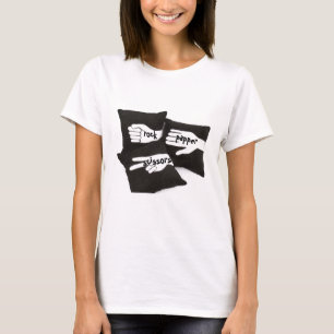 Camiseta camiseta-tijera-papel-rock