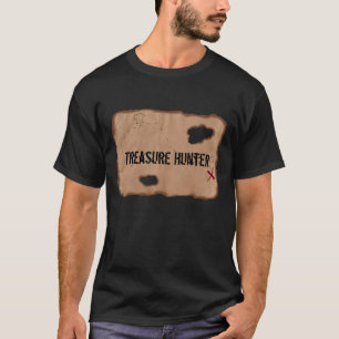 Camiseta Camiseta: Treasure Hunter (Mapa del Tesoro). Negro