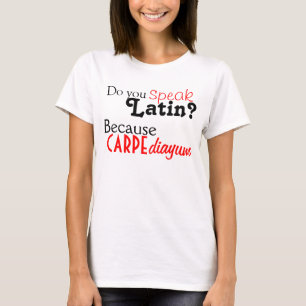 Camiseta Camiseta: ¿Usted habla el latín?