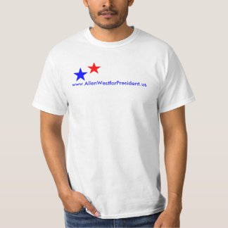 Camiseta Camiseta, www.AllenWestforPresident.us