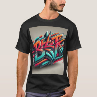 Camiseta CamisetaDiseño de ropa de calle 3D para graffiti u