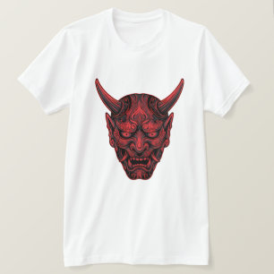 Camiseta CamisetaMáscara Oni Japonesa – Deidad Mítica Tradi