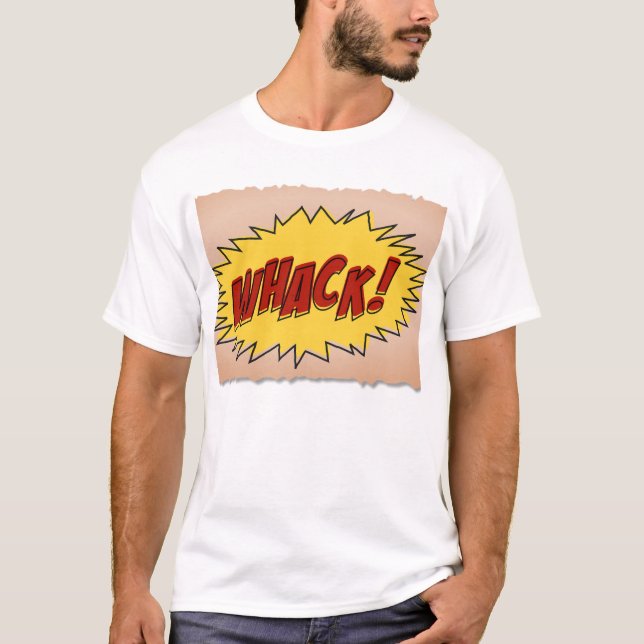 Camiseta ¡Camisetas divertidas, Whack! (Anverso)