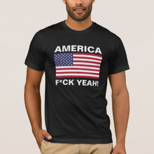 Camiseta ¡Camisetas divertido - AMÉRICA, F*CK SÍ!