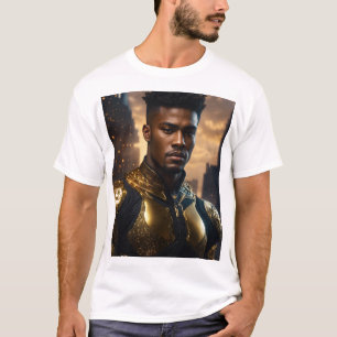 Camiseta "Camisetas futuristas espirales de guerreros - neg
