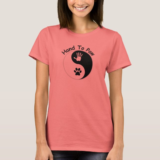 Camiseta Camisetas: HandToPaw Yin-Yang Ringer (Anverso)