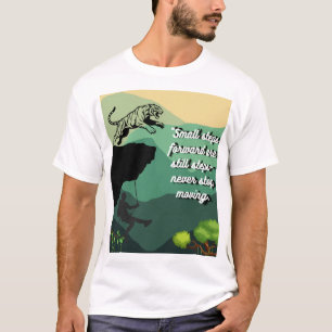 Camiseta CamisetaTigre motivacional y escalador gráfico T-S