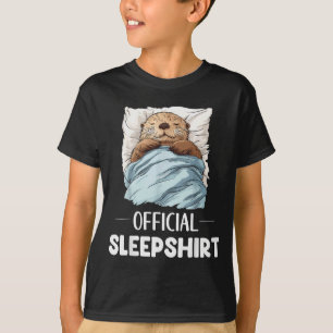 Camiseta Camisón de dormir nutria marina amantes de los ani
