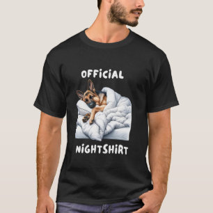 Camiseta Camisón de pijama soñador pastor alemán