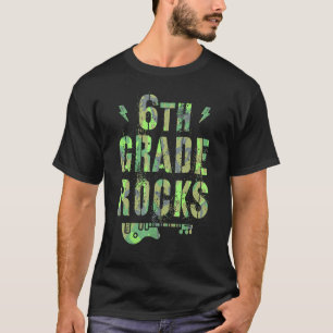 Camiseta Camo 6to Grado Rocks Camp Equipo de Maestros Sexto