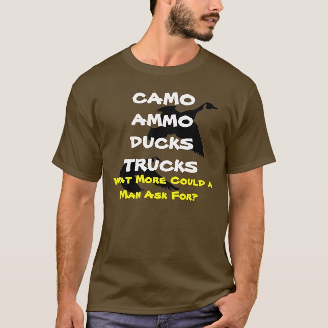 CAMISETA CAMO-AMMO-DUCKS-TRUCKS (Anverso)