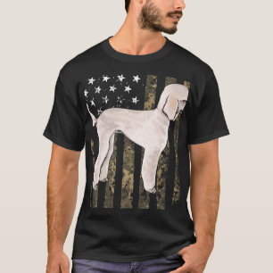 Camiseta Camo Bandera Americana Poodle 4 De Julio Ee.Uu.