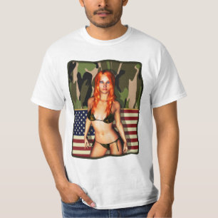 Camiseta Camo Bikini Babe americano