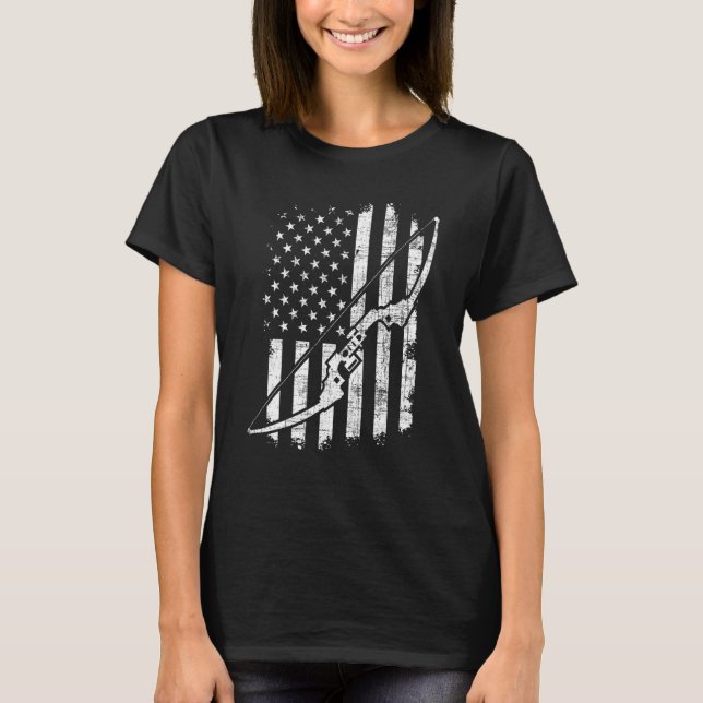 Camiseta Camo Bowcazador de tiro al arco Bowman (Anverso)