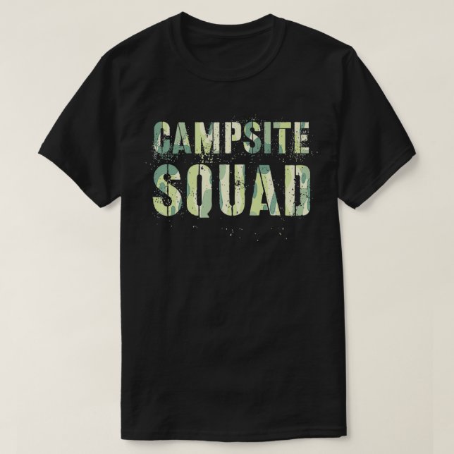 Camiseta Camo CAMPSITE SQUAD - equipo docente de consejeros (Diseño del anverso)