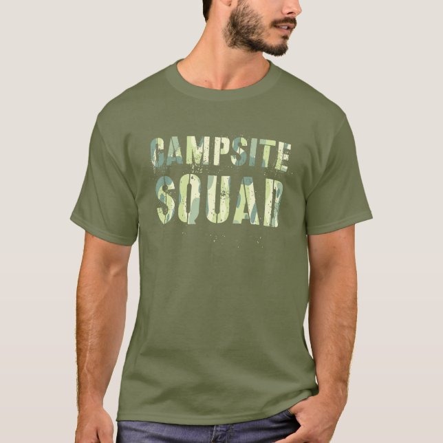 Camiseta Camo CAMPSITE SQUAD - equipo docente de consejeros (Anverso)