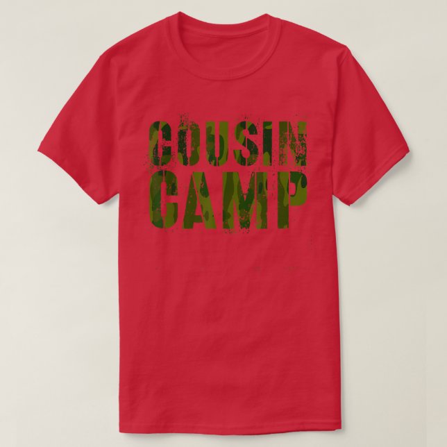 Camiseta Camo COUSIN CAMP Graciosa reeducación del abuelo (Diseño del anverso)