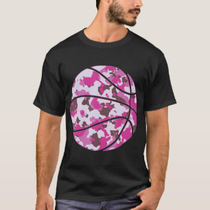Camiseta Camo de baloncesto rosa - Baloncesto de camuflaje 