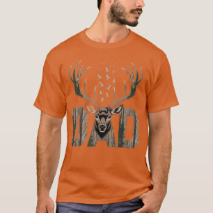 Camiseta Camo de caza de ciervos para papá Camuflaje Cazado