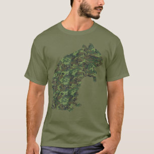 Camiseta Camo de hámster militar para hombres Mascotas de r