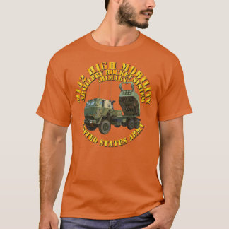 Camiseta Camo del sistema de cohetes de artillería de alta 