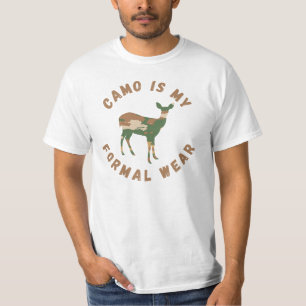 Camiseta Camo es mi ropa formal - Caza de venados