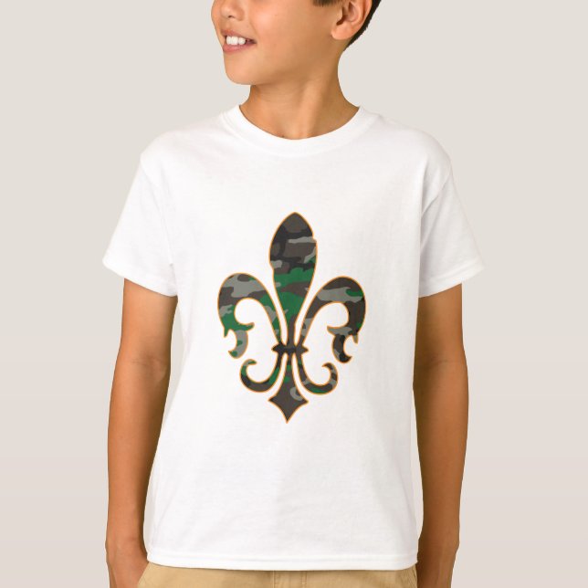 Camiseta Camo Fleur De lis (Anverso)