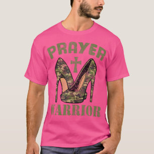 Camiseta Camo Heels Oración Guerrero Dios Jesús Cristiano F