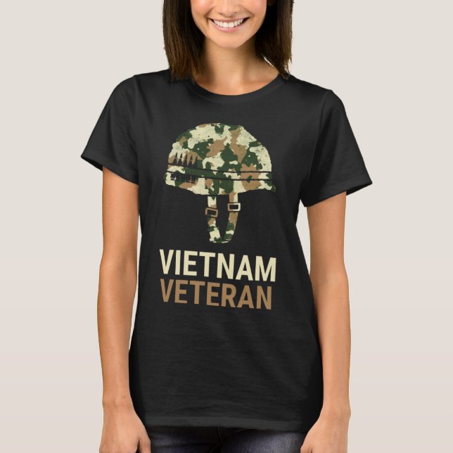 Camiseta Camo Helmet, veterano de Vietnam (Anverso)