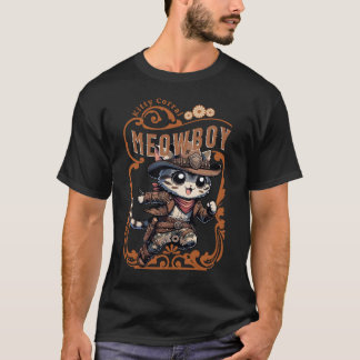 Camiseta Camo Kitty Cowboy - El máximo delincuente felino
