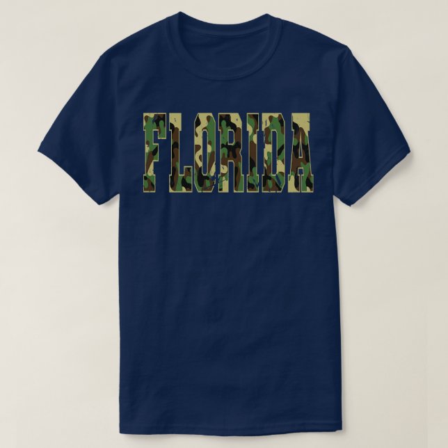 Camiseta Camo Militar del estado de Florida (Diseño del anverso)