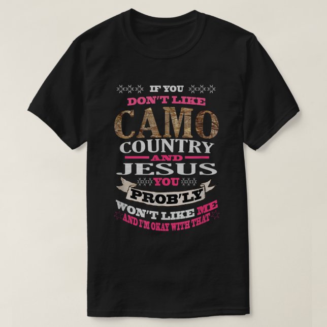 Camiseta Camo País Jesús (Diseño del anverso)