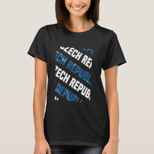 Camiseta Camo Pattern Blue Camoufling de la República Checa