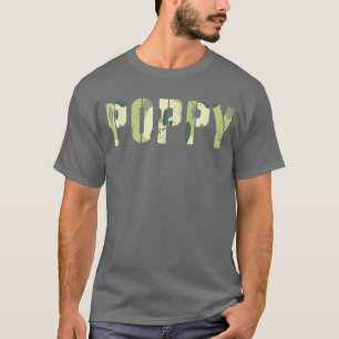 Camiseta Camo POPPY Dad Hero Abuelo Hombre Leyenda 