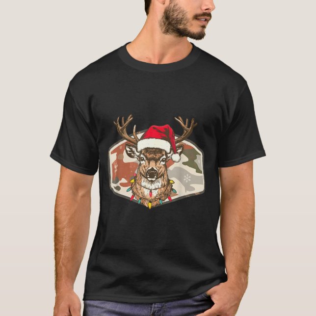 Camiseta Camo Southern Local Boy Christmas Deer Hunting Xma (Anverso)