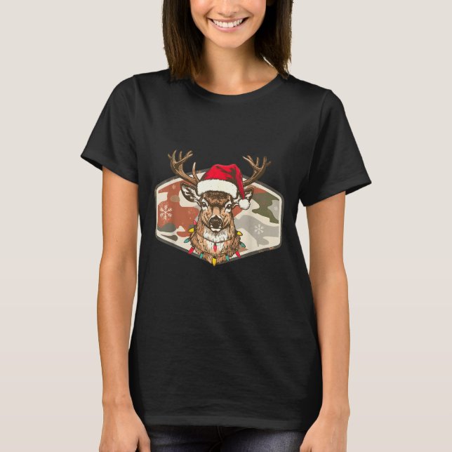 Camiseta Camo Southern Local Boy Christmas Deer Hunting Xma (Anverso)
