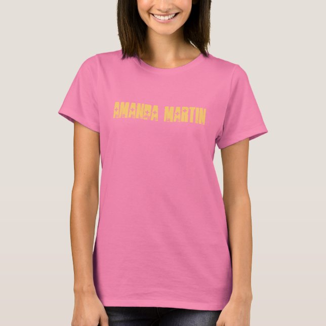 Camiseta Camo Tee femenino de Amanda Martin (Anverso)