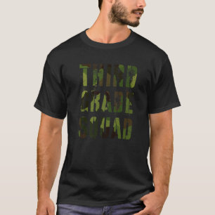 Camiseta Camo Third Grade Squad Teacher Hello 3rd Grader Vi
