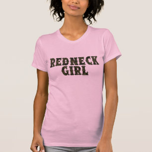 Camiseta Camo verde del Chica Redneck