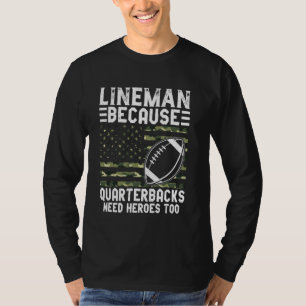 Camiseta Camou de la Bandera Americana del Fútbol de Linema
