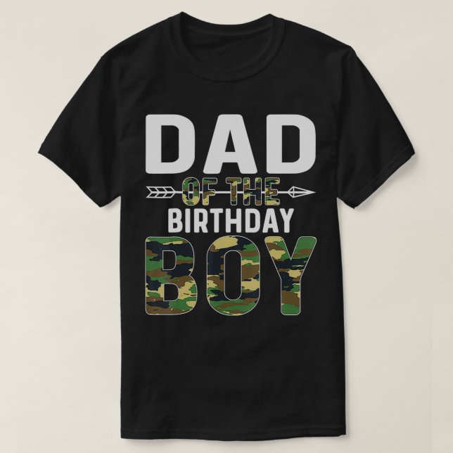 Camiseta Camoue Dad of the Birthday Boy (Diseño del anverso)