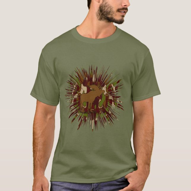 Camiseta Camouflage Moose Romper Camo (Anverso)
