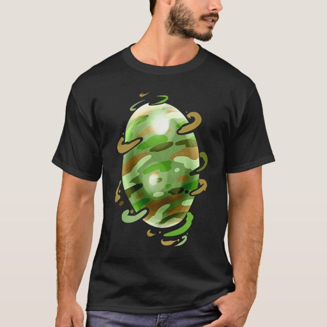 Camiseta Camouflage Painted Easter Egg For Egg Hunt On East (Anverso)