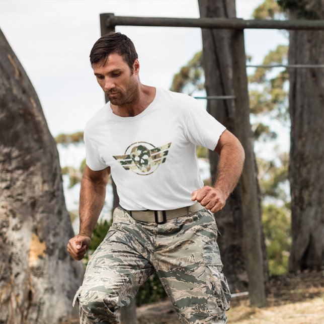 Camiseta Camouflage Skull | Military Pride Veteran  (Subido por el creador)