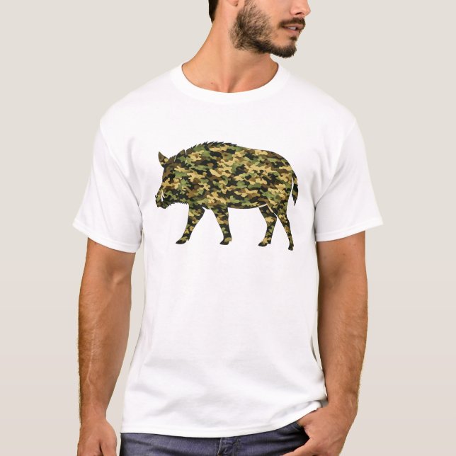 Camiseta Camouflage Wild Boar (Anverso)