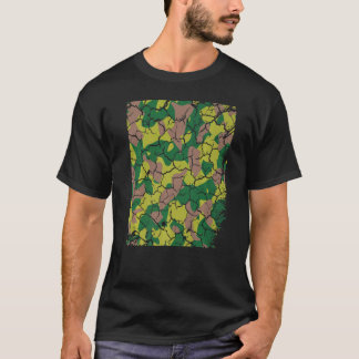 Camiseta Camouflaged Hunting Distressed