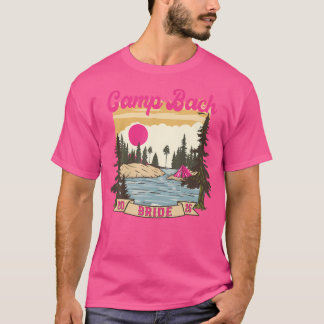 Camiseta Camp Bach Bride Bridesmaid Retro Camping Bachelore