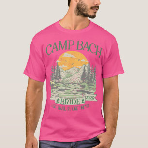 Camiseta Camp Bach Bride Retro Camping Bachelorette Party 2