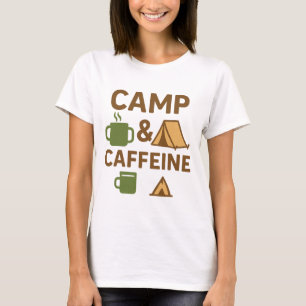Camiseta Camp Caffeine Funny Coffee T-Shirt - Copa del Café